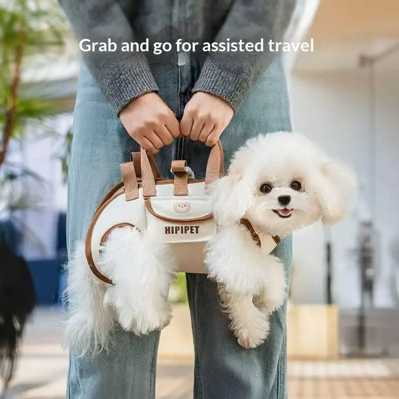 Portable Pet Carrier Bag Adjustable Shoulder Handheld Travel Bag for Dogs Cats