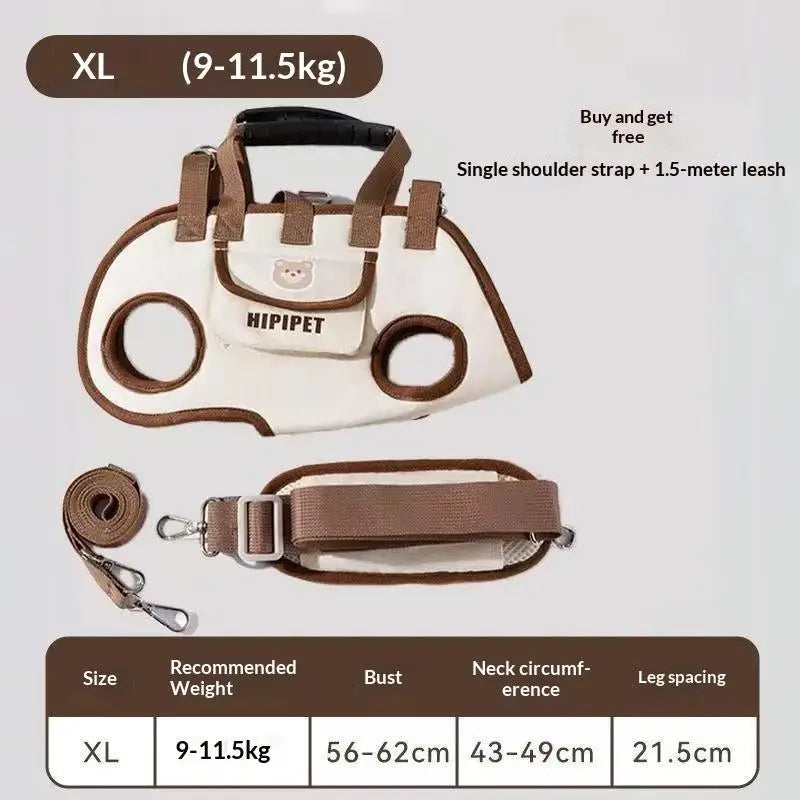 Portable Pet Carrier Bag Adjustable Shoulder Handheld Travel Bag for Dogs Cats