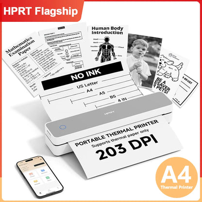 HPRT MT610 Mini Thermal Printer – Wireless A4 Document Printer