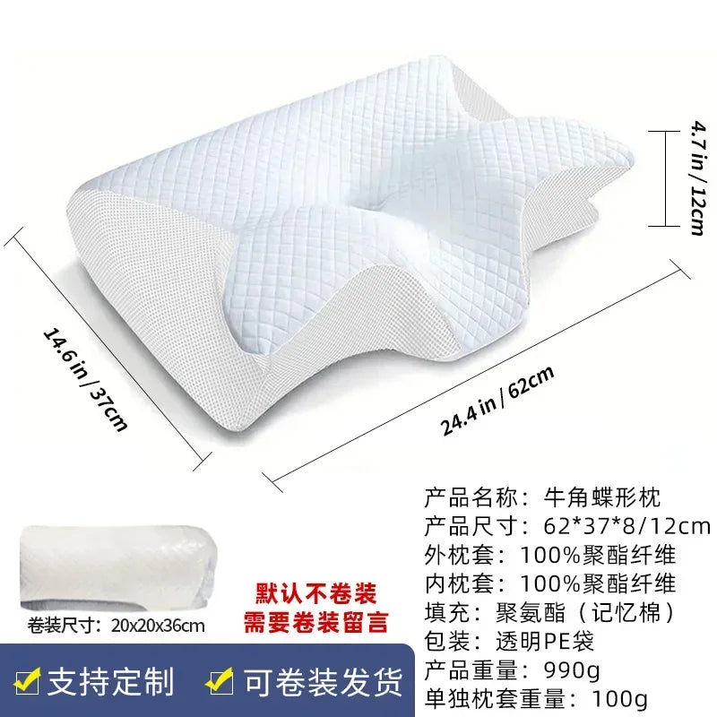 Ergonomic Memory Foam Cervical Neck Pillow