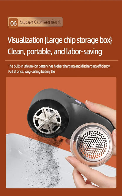 Electric Fabric Shaver | USB Rechargeable Lint Remover | LED Display | Clothes Defuzzer
