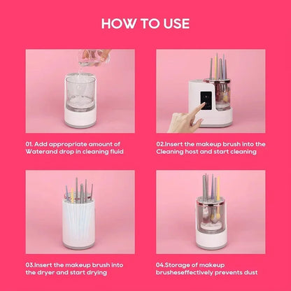 Professional Electric Makeup Brush Cleaner & Dryer Station | USB Plug