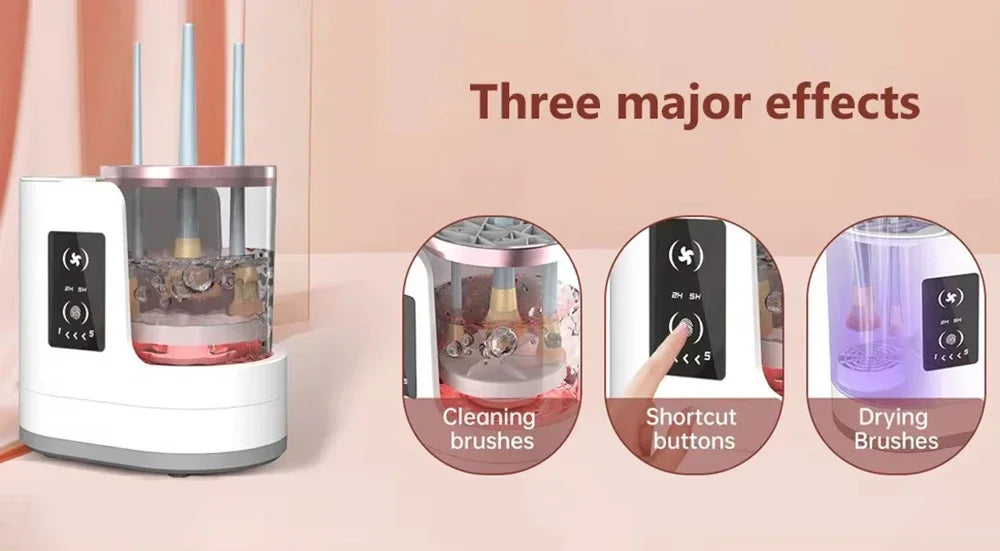 Professional Electric Makeup Brush Cleaner & Dryer Station | USB Plug
