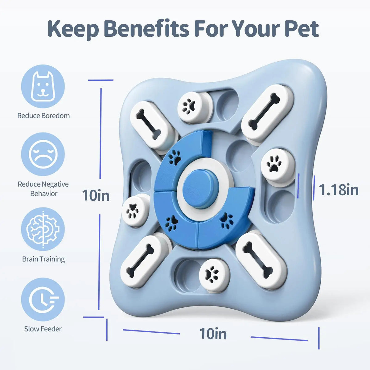 Interactive Dog Slow Feeder Toy – IQ-Boosting Puzzle for Puppies & Dogs