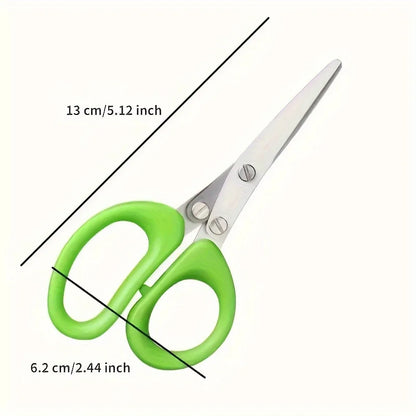 5-Blade Herb Scissors — Multi-Layer Stainless Steel Kitchen Shears
