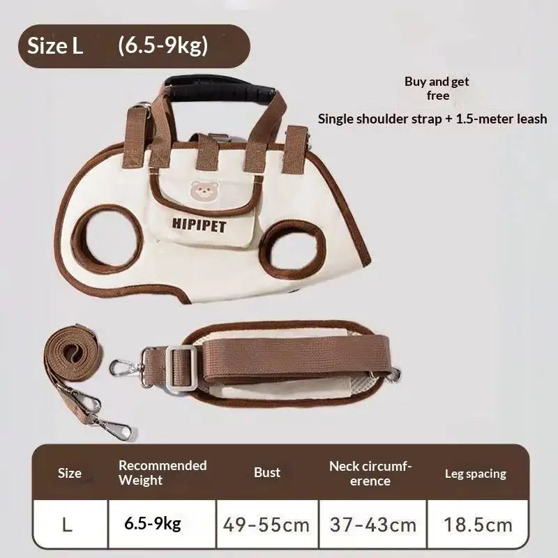 Portable Pet Carrier Bag Adjustable Shoulder Handheld Travel Bag for Dogs Cats