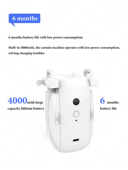 Smart Automatic Curtain Opener – Remote & App Controlled Motor