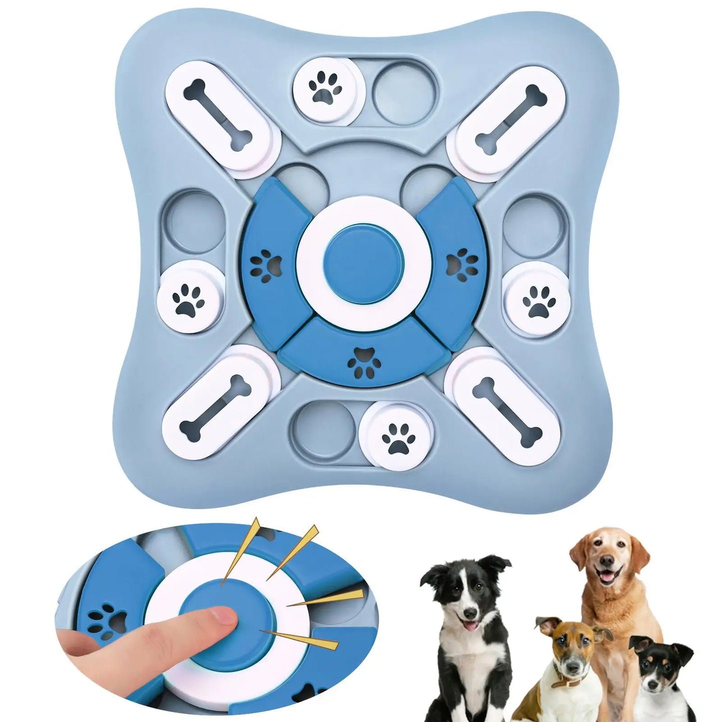 Interactive Dog Slow Feeder Toy – IQ-Boosting Puzzle for Puppies & Dogs