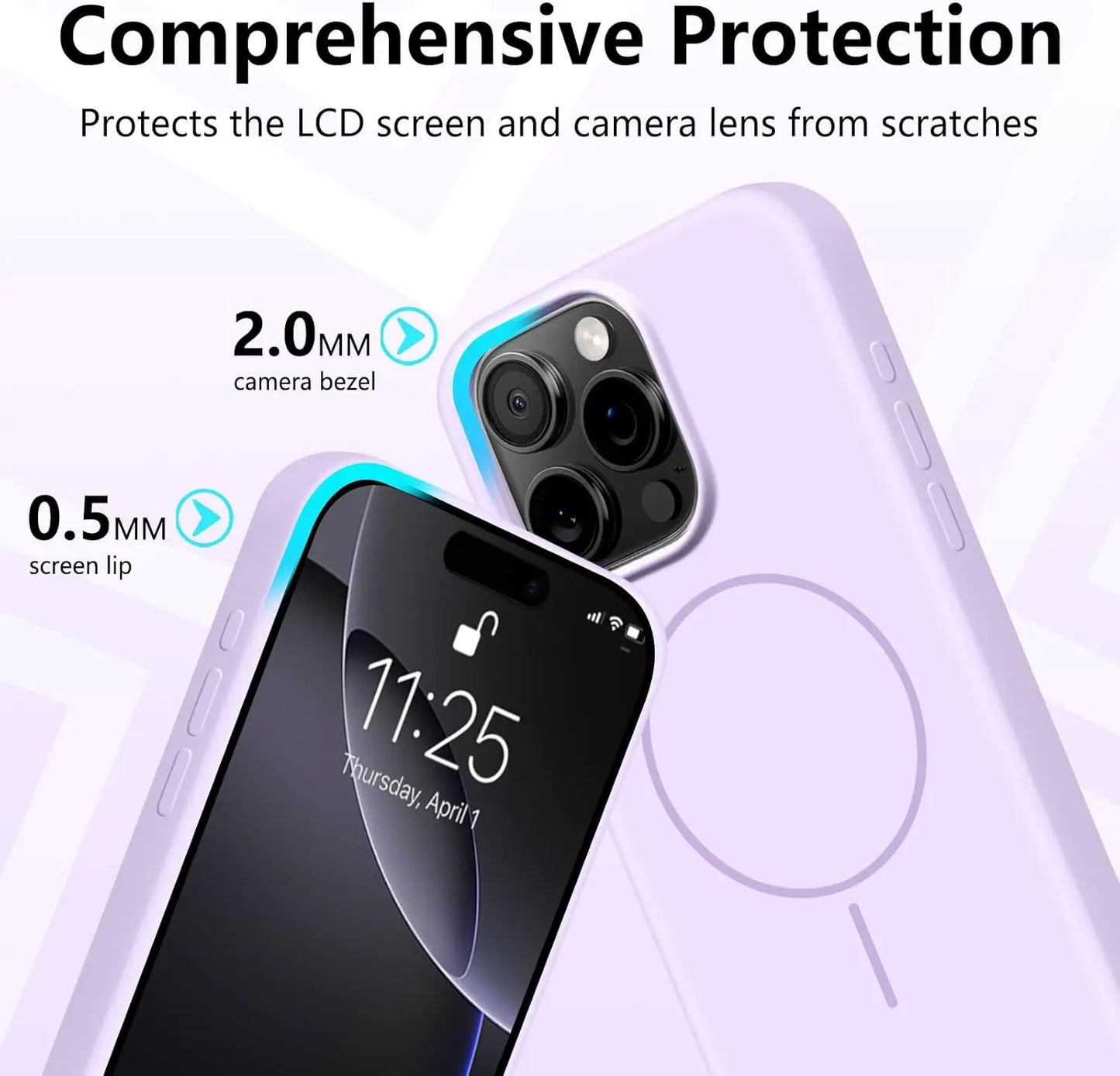 MagSafe Silicone iPhone Case with Lanyard – iPhone 11–16 Pro Max | Magnetic Wireless Charging