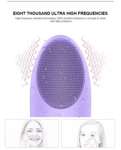 4-in-1 Electric Facial Cleansing Brush | Blackhead Remover, Exfoliator & Skin Massager