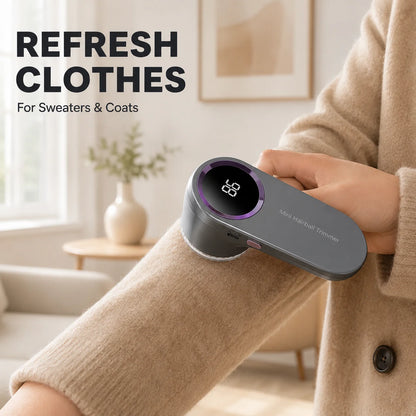 Electric Fabric Shaver | USB Rechargeable Lint Remover | LED Display | Clothes Defuzzer