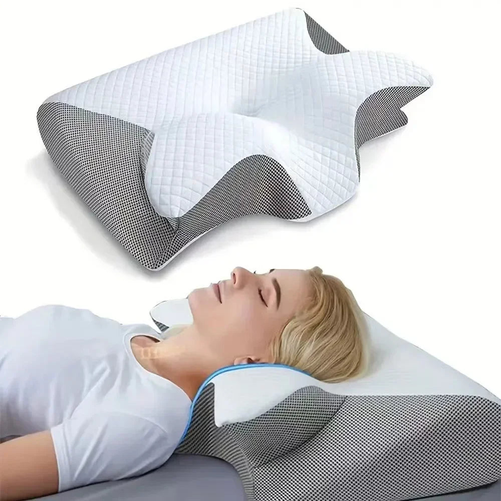 Ergonomic Memory Foam Cervical Neck Pillow