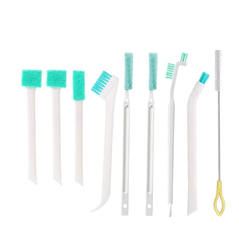 Household Cleaning Brush Set | Bottle, Straw, Window & Crevice Brushes