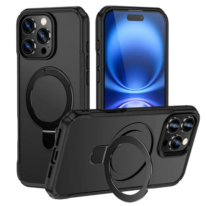 MagSafe Magnetic Fold Stand Phone Case – Shockproof Bumper Cover | iPhone 11 to 17 Pro Max