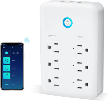 Smart WiFi Power Strip | Surge Protector | 3 USB Ports | App Control | Home & Office