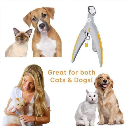 LED Pet Nail Clipper with Light – Safe Precision Trimmer for Dogs & Cats