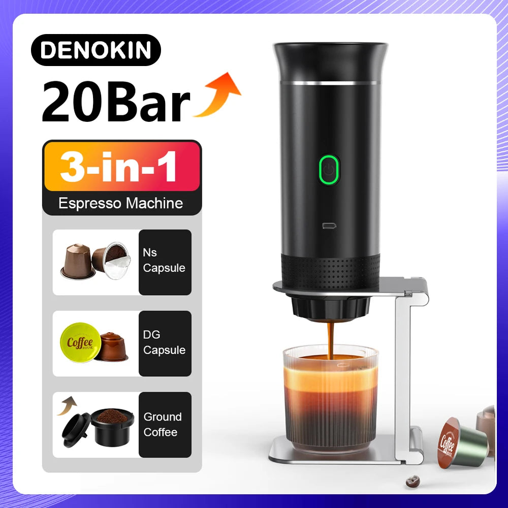 Portable Espresso Coffee Machine – Car, Home & Camping