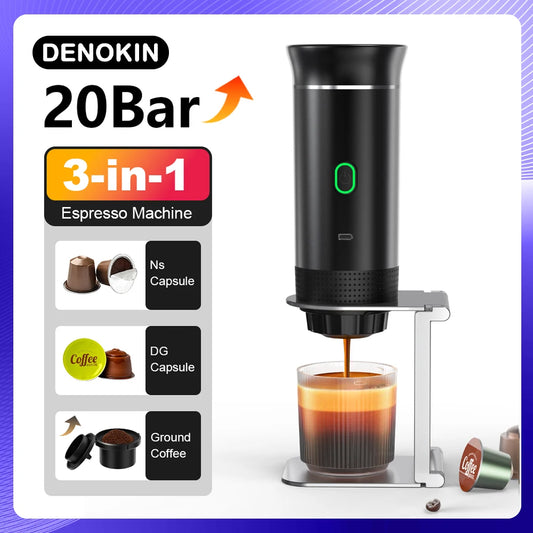 Portable Espresso Coffee Machine – Car, Home & Camping