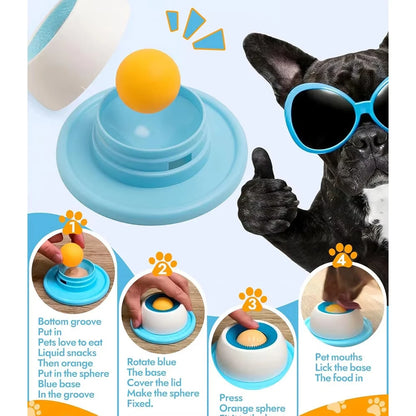 Pet Licking Bowl | Slow Feeder & Interactive Toy for Dogs and Cats