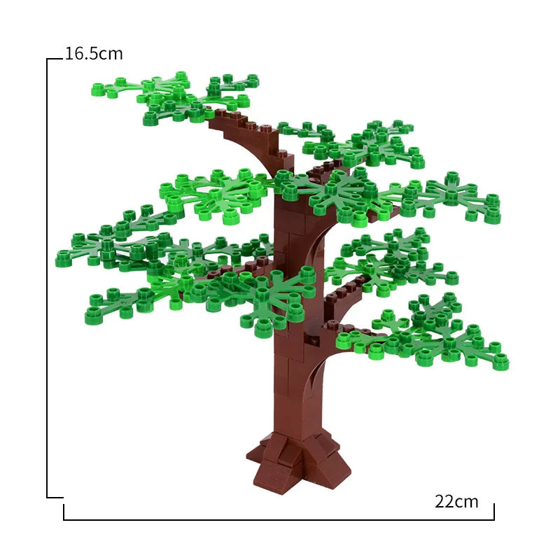 MOC City Series Scene Building Blocks Flower Shop Garden white poplar Men's restroom DIY Kids Toys Park Bench Street Lamp Toys