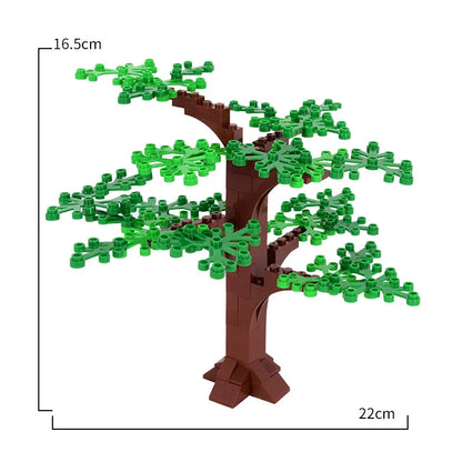 MOC City Series Scene Building Blocks Flower Shop Garden white poplar Men's restroom DIY Kids Toys Park Bench Street Lamp Toys