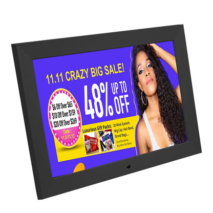 10 Inch Digital Photo Frame | 1280x800 HD IPS | 1080P Video | Music | Calendar | Remote Control