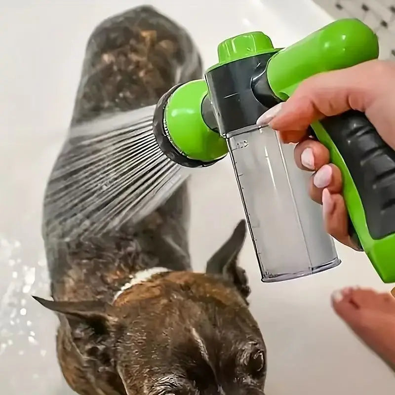 8-in-1 High Pressure Pet Shower Sprayer with Foam – Dog Bath & Garden Hose Nozzle