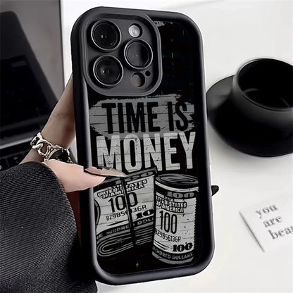 Time is Money Phone Case – Compatible with iPhone 17, 16, 15, 14, 13, 12, 11 Series