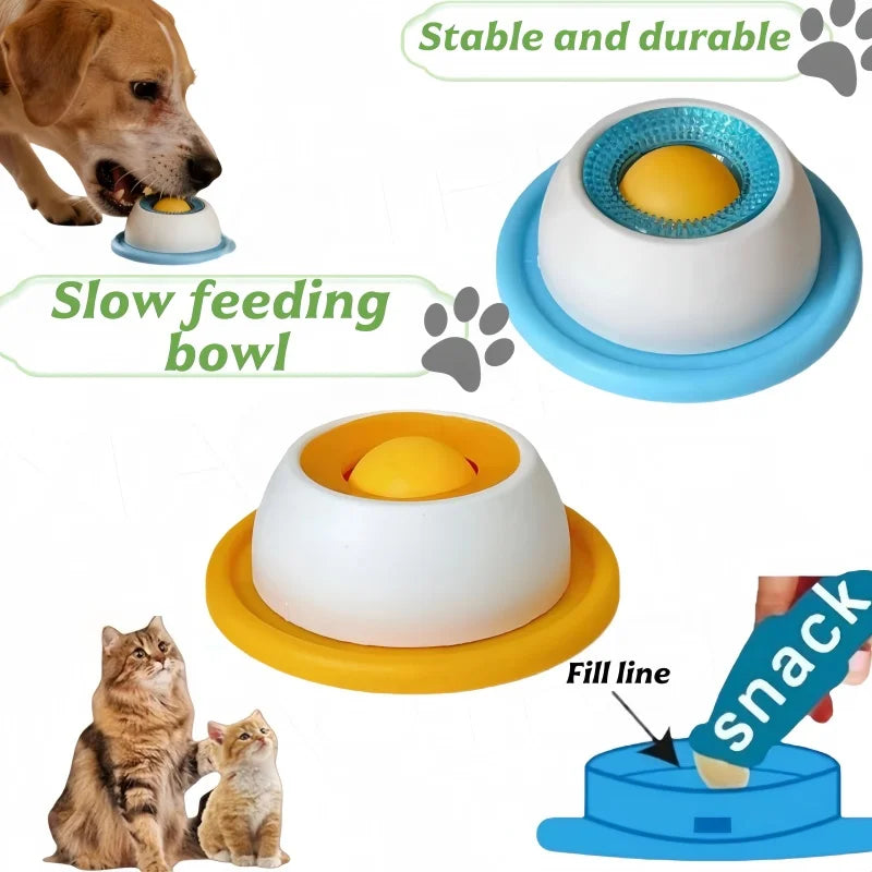 Pet Licking Bowl | Slow Feeder & Interactive Toy for Dogs and Cats