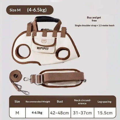 Portable Pet Carrier Bag Adjustable Shoulder Handheld Travel Bag for Dogs Cats