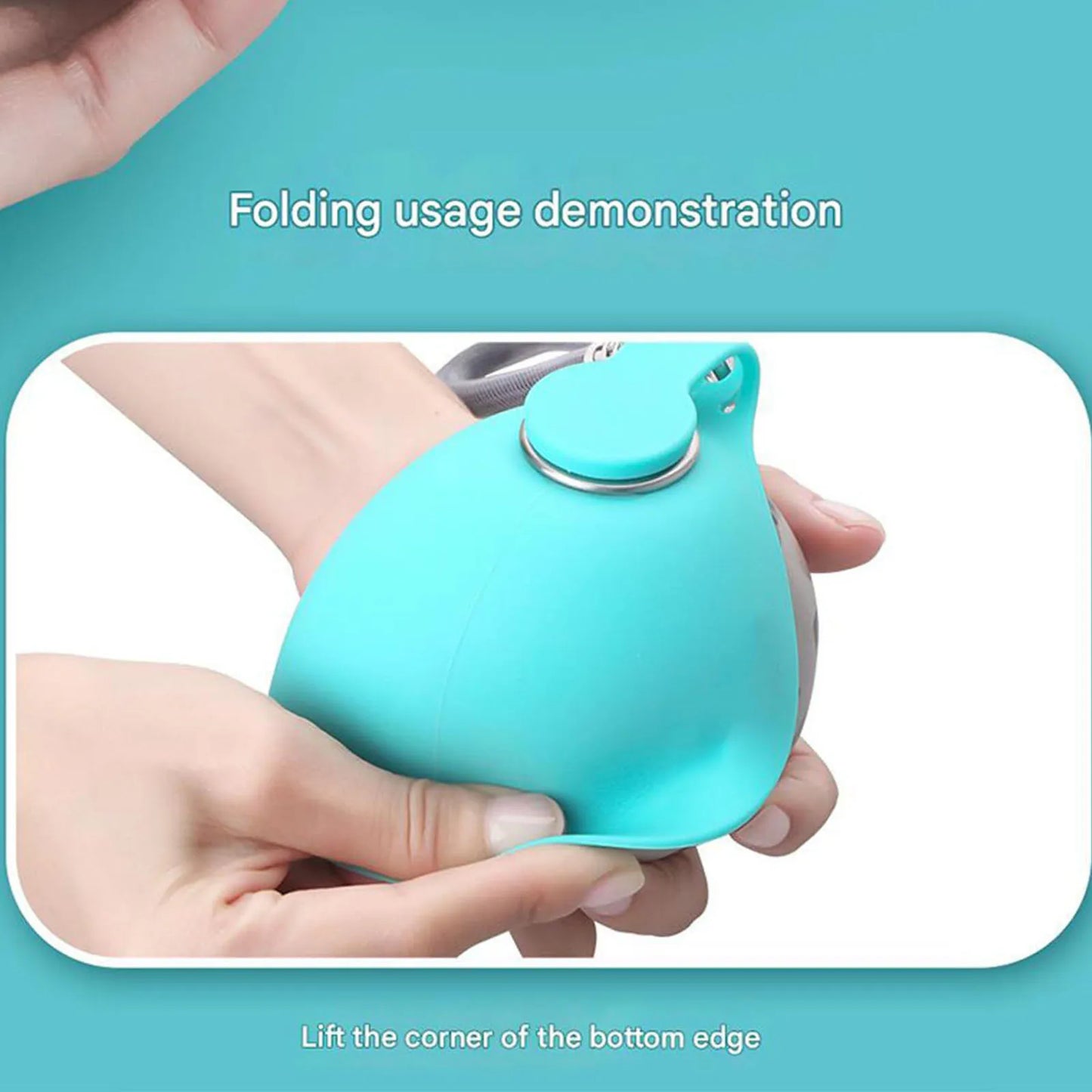 Foldable Pet Water Bottle – Portable Dog & Cat Drinking Bottle for Outdoor Adventures