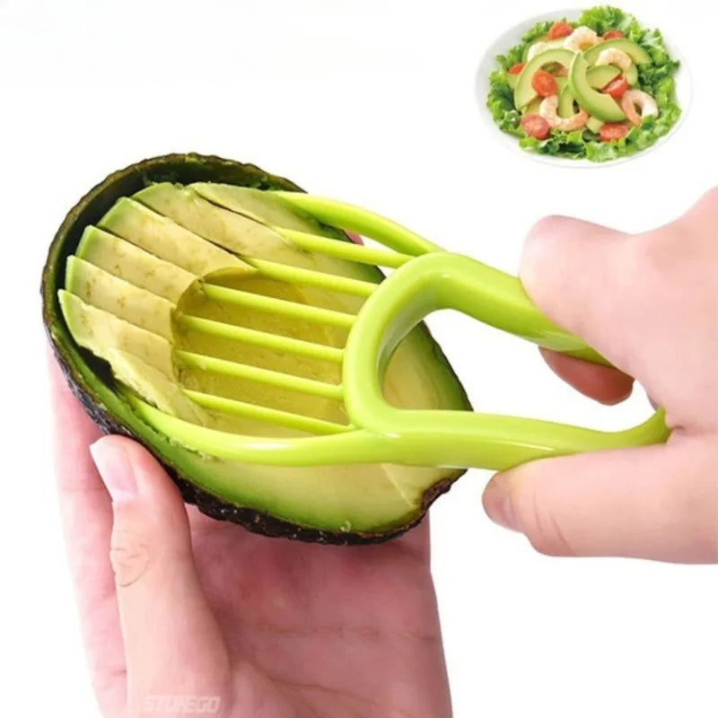 3-in-1 Avocado Slicer, Pitter & Peeler — Food-Grade Plastic Kitchen Tool
