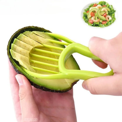 3-in-1 Avocado Slicer, Pitter & Peeler — Food-Grade Plastic Kitchen Tool