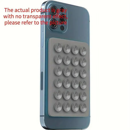 Silicone Suction Phone Holder Mat – Anti-Slip Wall Mount & Desk Stand | No-Drill Phone Grip
