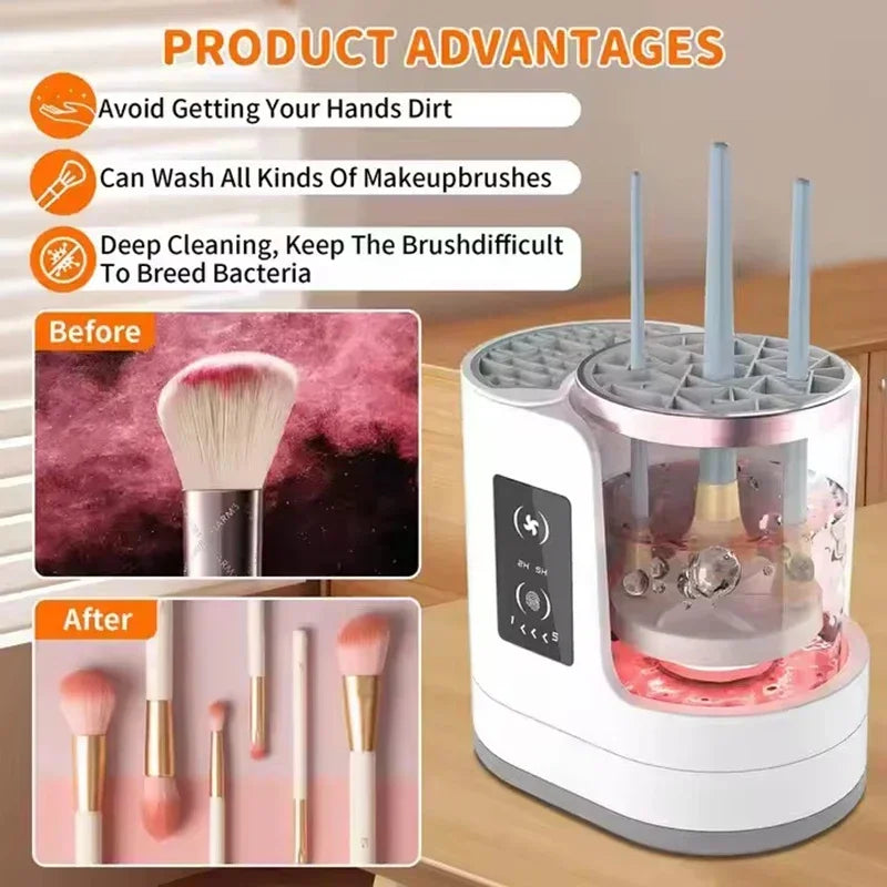 Professional Electric Makeup Brush Cleaner & Dryer Station | USB Plug