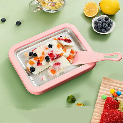 DIY Rolled Ice Cream Making Kit with 2 Spatulas