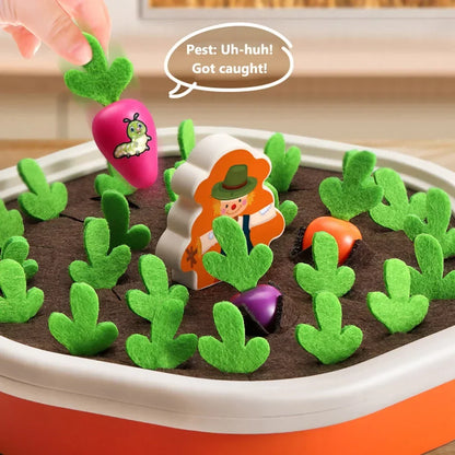Kids Pull-Out Radish Toy | Color Recognition & Early Learning Game