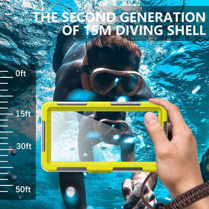 IP68 Waterproof Phone Case 15m/50ft – Universal 6.9" | Diving & Underwater Photography
