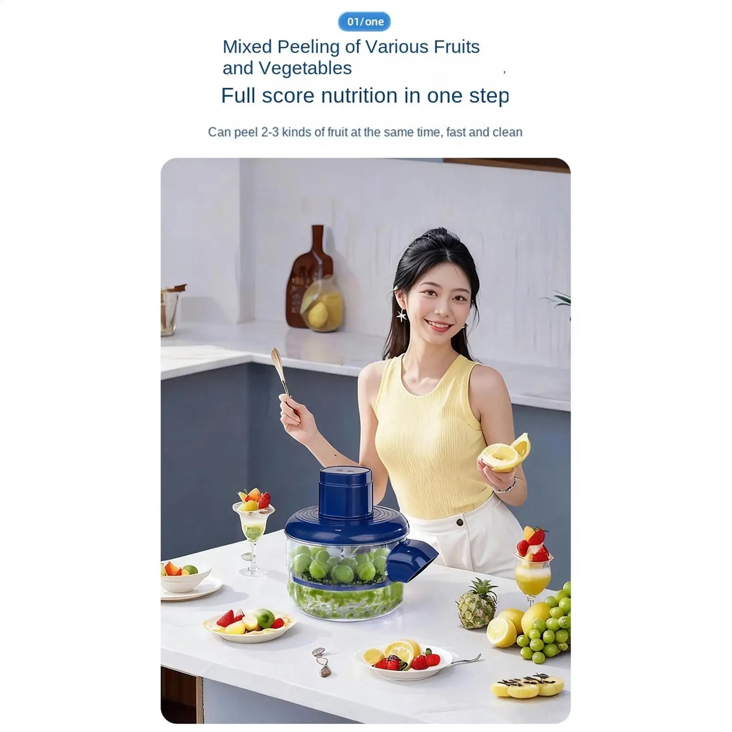 Rechargeable Electric Vegetable Peeler – Automatic Potato & Tomato Peeler