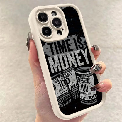Time is Money Phone Case – Compatible with iPhone 17, 16, 15, 14, 13, 12, 11 Series
