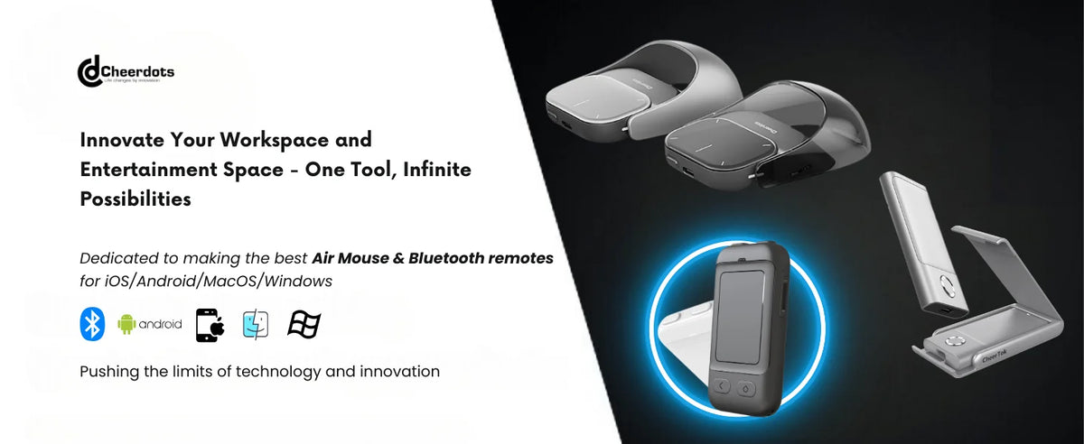 Cheerdots 2 Detachable Air Mouse – Wireless Touchpad & AI Recording