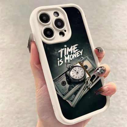 Time is Money Phone Case – Compatible with iPhone 17, 16, 15, 14, 13, 12, 11 Series