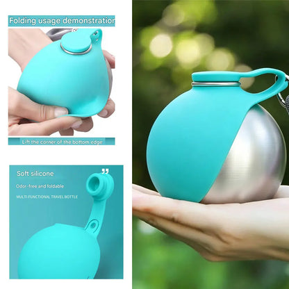 Foldable Pet Water Bottle – Portable Dog & Cat Drinking Bottle for Outdoor Adventures