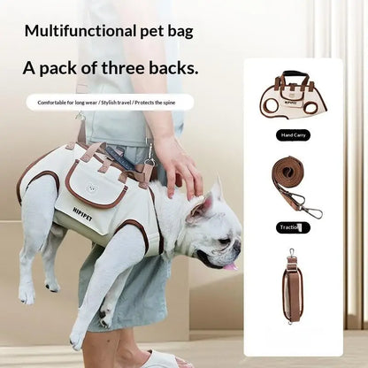 Portable Pet Carrier Bag Adjustable Shoulder Handheld Travel Bag for Dogs Cats
