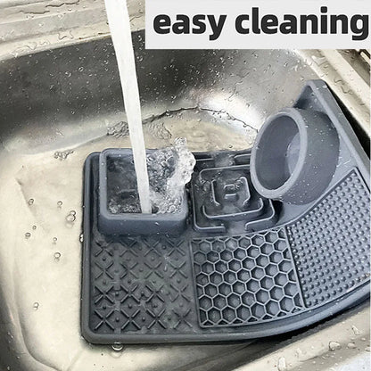 Pet Slow Feeder Bowl with Lick Mat & Suction Cups | Anxiety Relief for Dogs & Cats