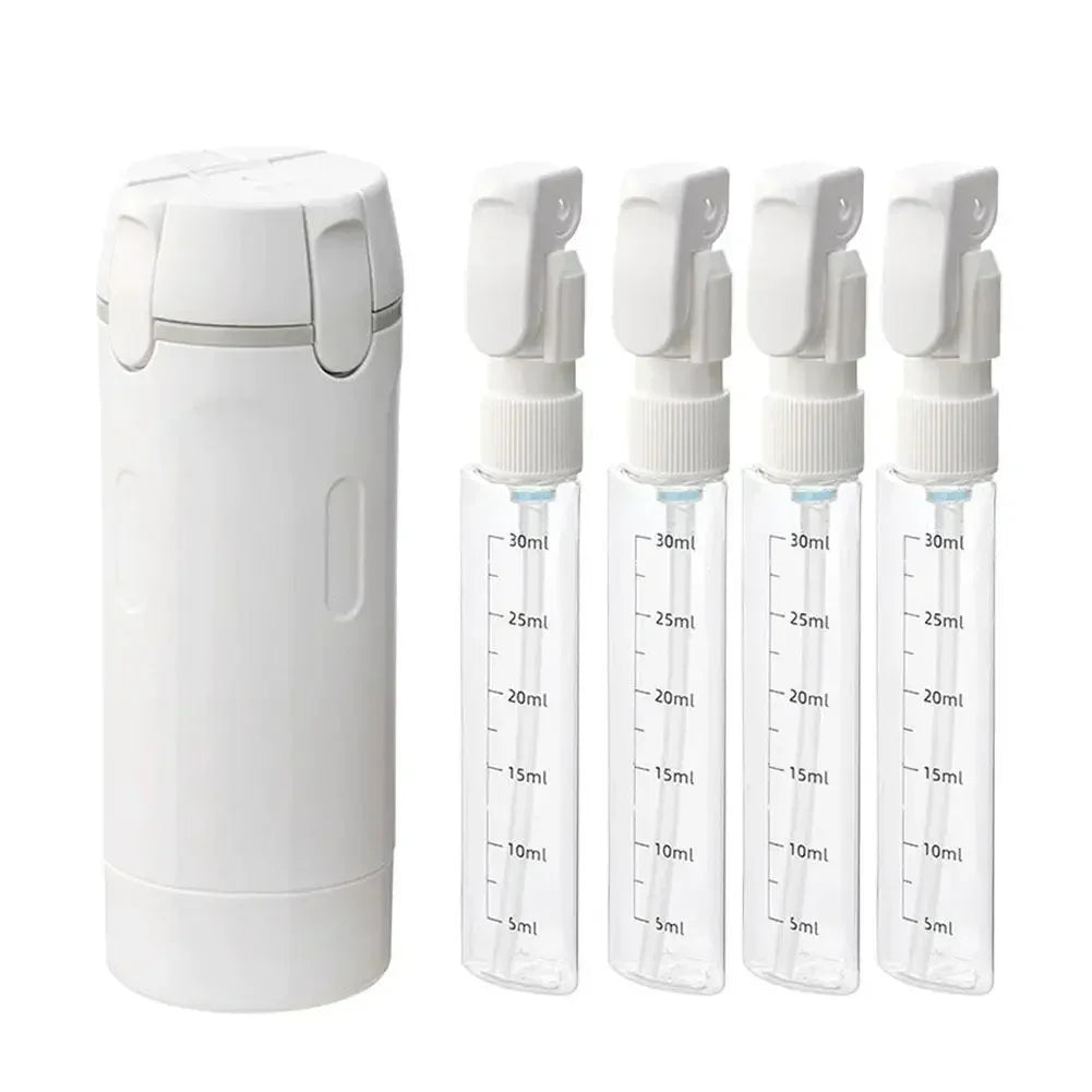 4-in-1 Travel Toiletry Bottles Set | Leak-Proof Refillable Containers