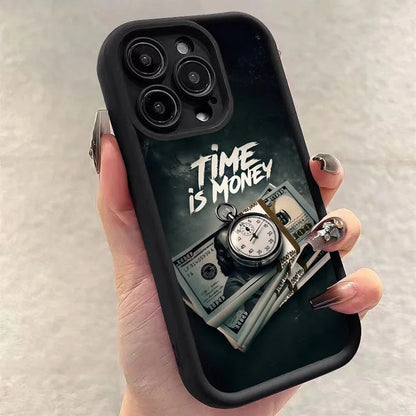 Time is Money Phone Case – Compatible with iPhone 17, 16, 15, 14, 13, 12, 11 Series