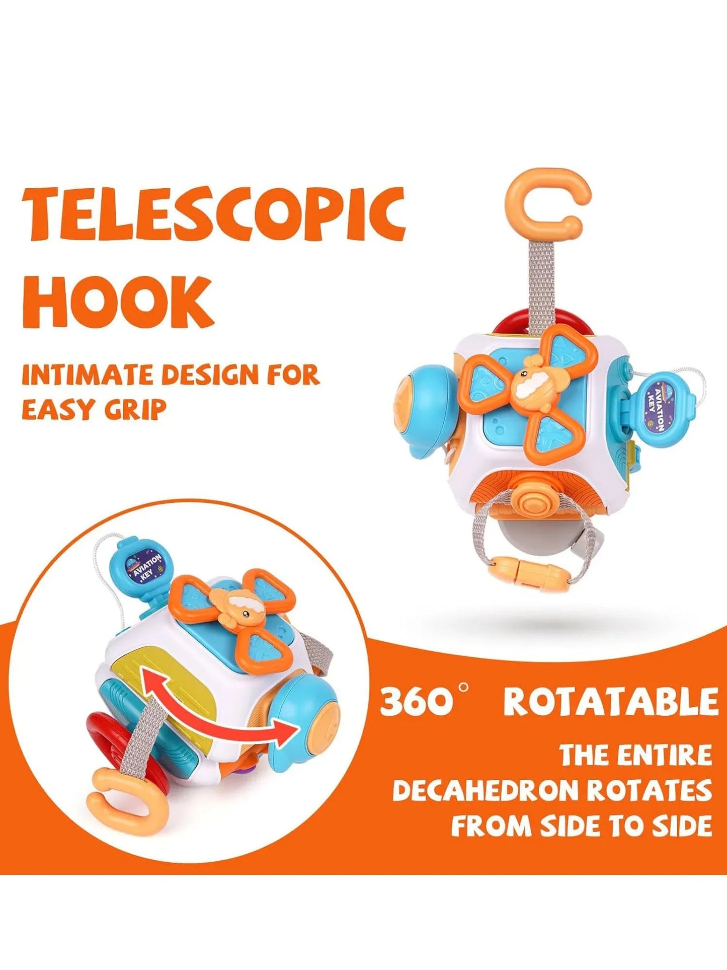 Montessori Sensory Busy Ball – Space-Themed Baby & Toddler Activity Toy