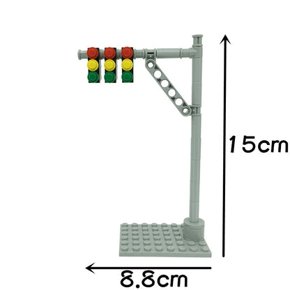 MOC City Series Scene Building Blocks Flower Shop Garden white poplar Men's restroom DIY Kids Toys Park Bench Street Lamp Toys