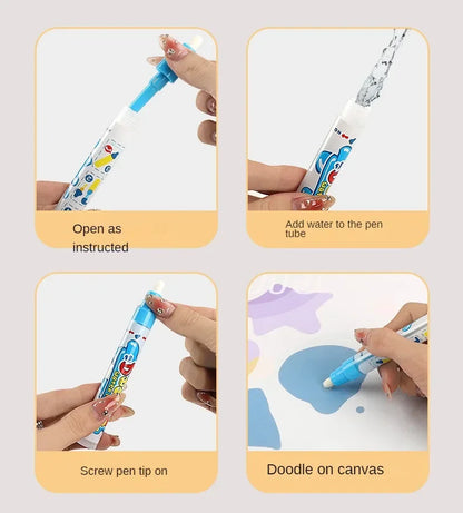 Large Magic Water Drawing Mat Reusable Doodle Coloring Board with Pens Montessori Educational Painting Toy for Kids Gift